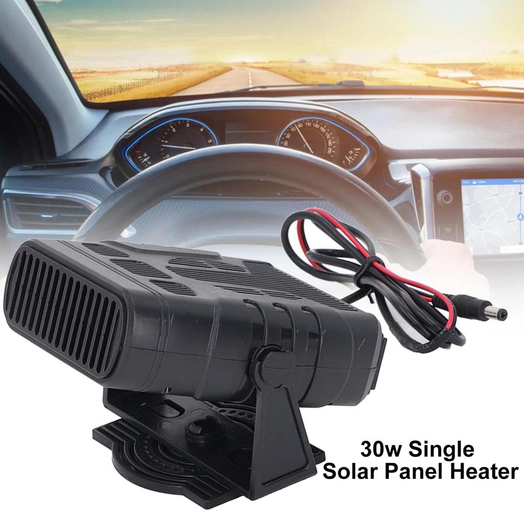 Solar Panel Heater 30W Winter Poultry Warmer Coop Heater Portable Car Heater Solar Power Kit for Coop Pet House Outdoor