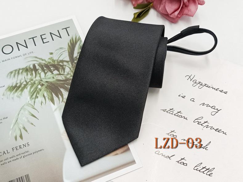 Мужской галстук на молнии с легкой затяжкой, без узла, полосатый, черный, 8 см