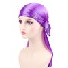 2 шт. шелковистый Durag для мужчин и женщин длинный хвост Durag Wave головные повязки на шею атласный Doo Durag с широкими ремнями