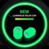 4x Fluorescent Green Car Wheel Tire Valves Caps Luminous Valve Dust Covers For Volkswagen VW Golf 4 7 MK3 4 7 Touran Polo Passat