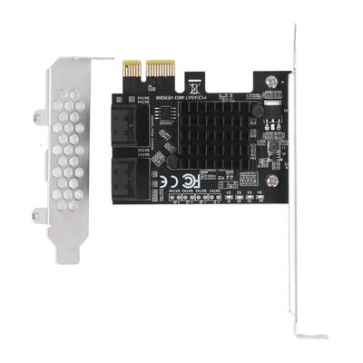 Карта расширения SATA3.0 Профессиональная Plug and Play SATA3.0 на PCIE 4 порта 6G Адаптерная карта Жесткий диск