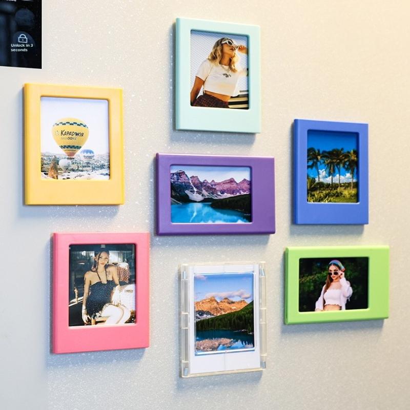 Магнитная фоторамка в стиле фото Polaroid, магниты на холодильник, офисные кухонные украшения для пары, украшения для спальни