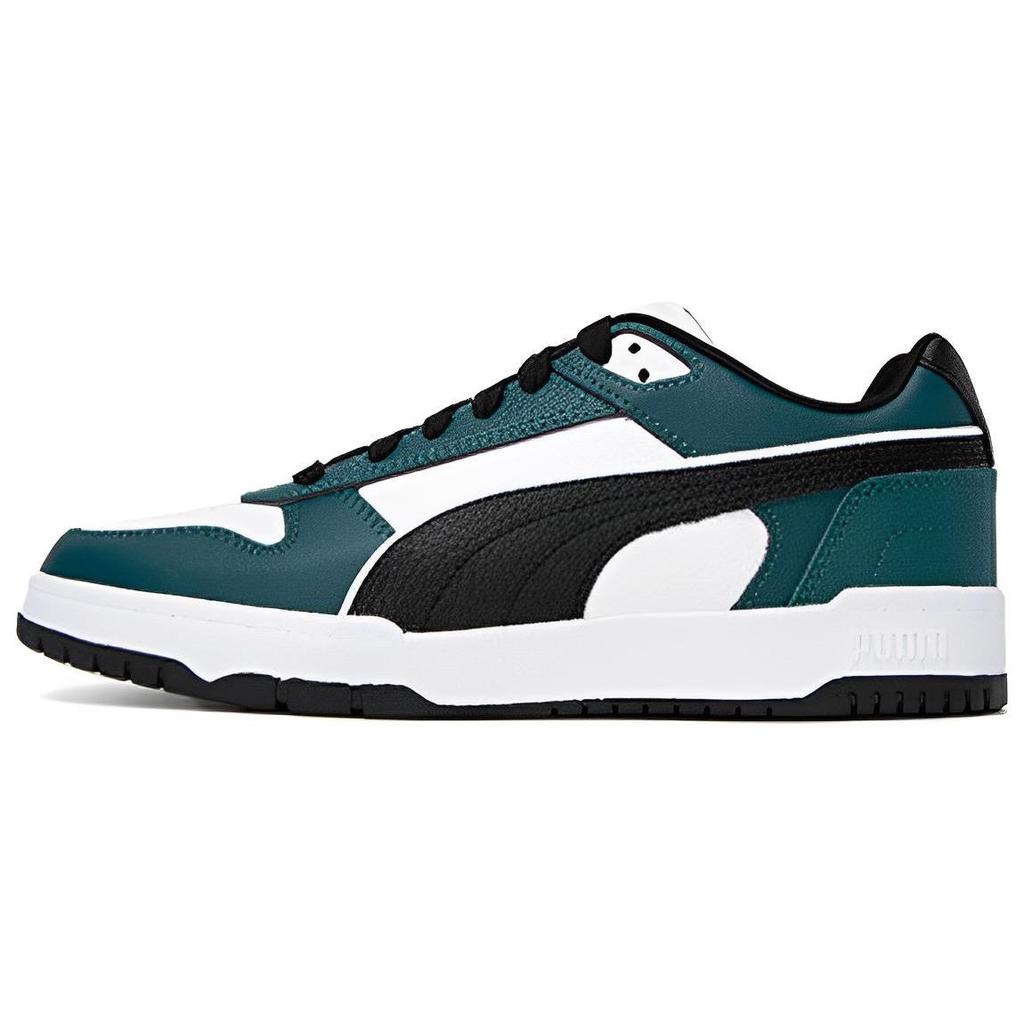 Puma Slip-Resistant Durable Low-Top Skate Shoes Unisex Sneakers Green White Black 386373-21