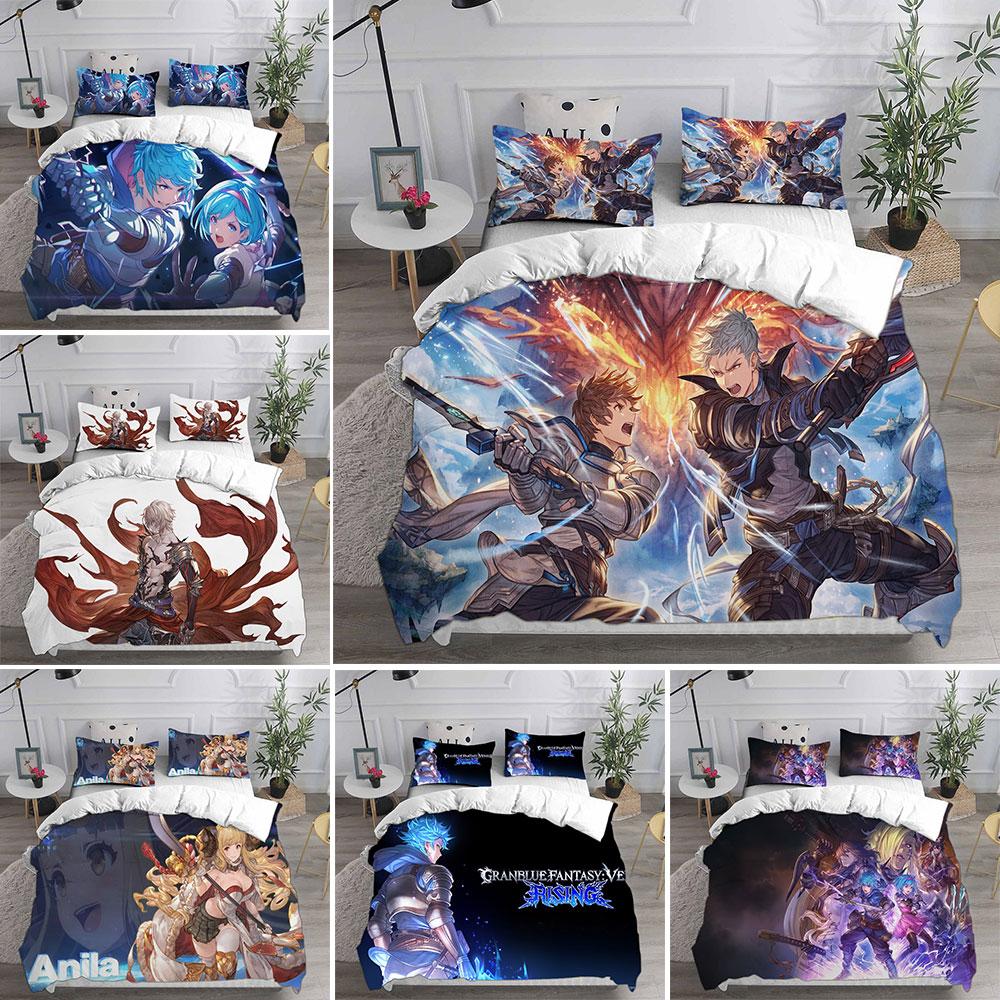 Постельное белье Granblue Fantasy Комплекты Одеяло Покрывало Пододеяльник Наволочка 2-3 Предмета Комплекты Детский Взрослый Размер