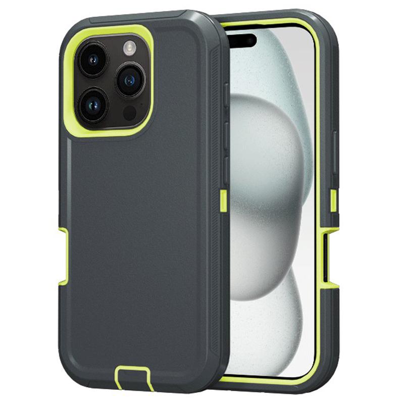 For iPhone 16 Pro Cell Phone Cases Detachable PC+TPU Drop-proof Back Protector Cover