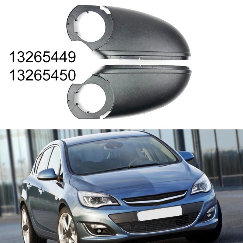 Car Rearview Mirror Base Shell for Opel Astra J 2009 to 2015 Black ABS Side Mirror Cap Frame 13265449/13265450