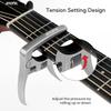 Aroma Professional Guitar Capo with Quick Trigger Adjustable and Bridge Pin Puller for Acoustic and Electric Guitars Change, Operation, Tension,
