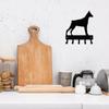 1pc Wall Mounted Hook Up Doberman Dog - Key Hooks Wall Hanging Rack & Keychain Holder for Stylish Organization