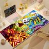 Geometry Dash Game Large Mousepad Nonslip Rubber Base Desk Decor Smooth Gaming Keyboard Mat For Laptop Student Office
