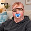Фотобутафория для групповых мероприятий Старик Лыжная маска, Реалистичная 3D Забавная маска-балаклава, Новинка Зимний спорт Покрытие для головы с защитой шеи для
