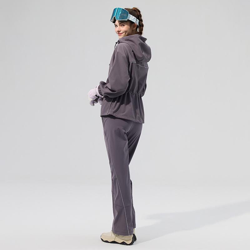 Водоотталкивающие Прочные Уличные Микро-клеш Брюки с Осенне-Зимним Бархатным Теплом