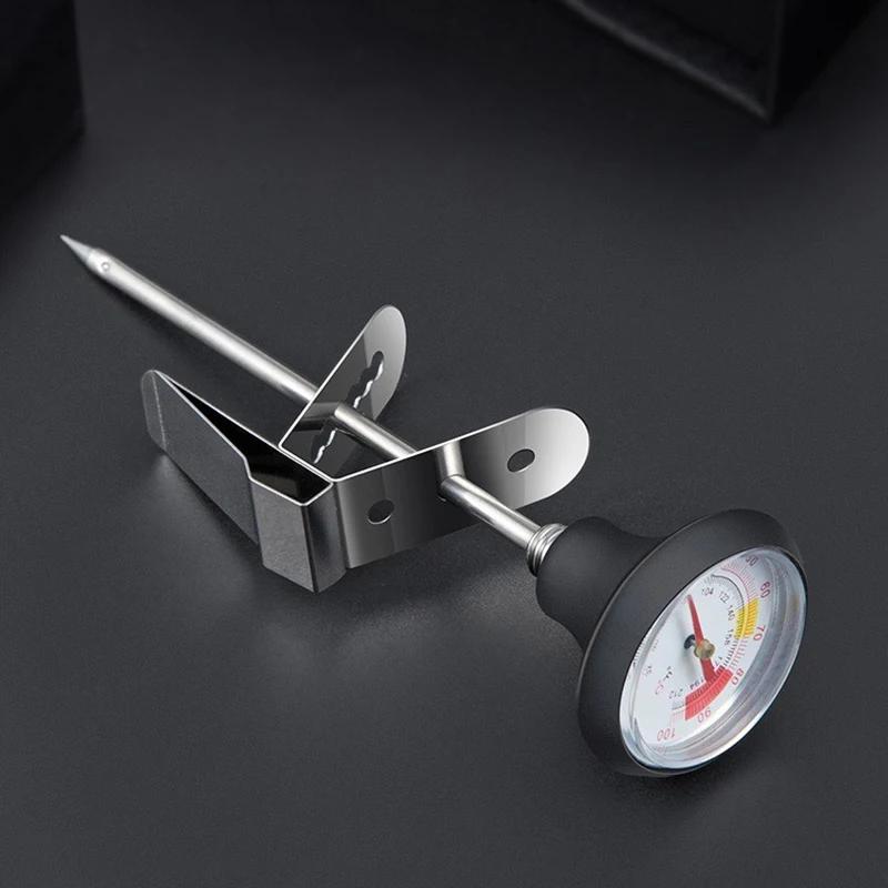 0~100℃ Stainless Steel Coffee Temperature Meter Probe Milk Frothing Jug Coffee Pot Thermometer Cafe Kitchen Measuring Tools