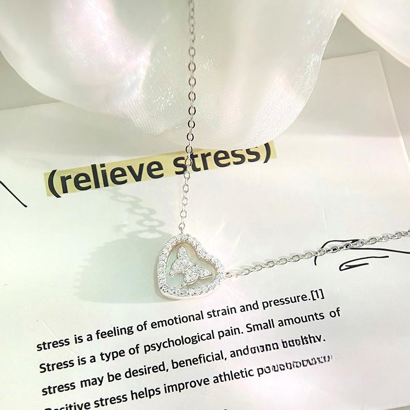 Милое женское ожерелье в виде ракушки-бабочки с надписью «Любовь», легкая роскошная цепочка-воротник для девушек в стиле Ins