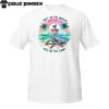 Tropical Skeleton Vibes T-Shirt – Chill Beach Bones Design with Surf Sunset