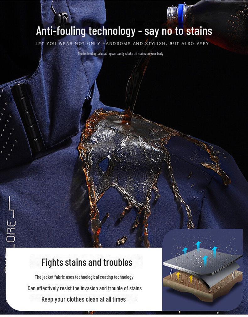 6266 Waterproof Hooded Windbreaker: Unisex Outdoor Thin Single-Layer Jacket for Mountaineering, Windproof and Three-Proof Design