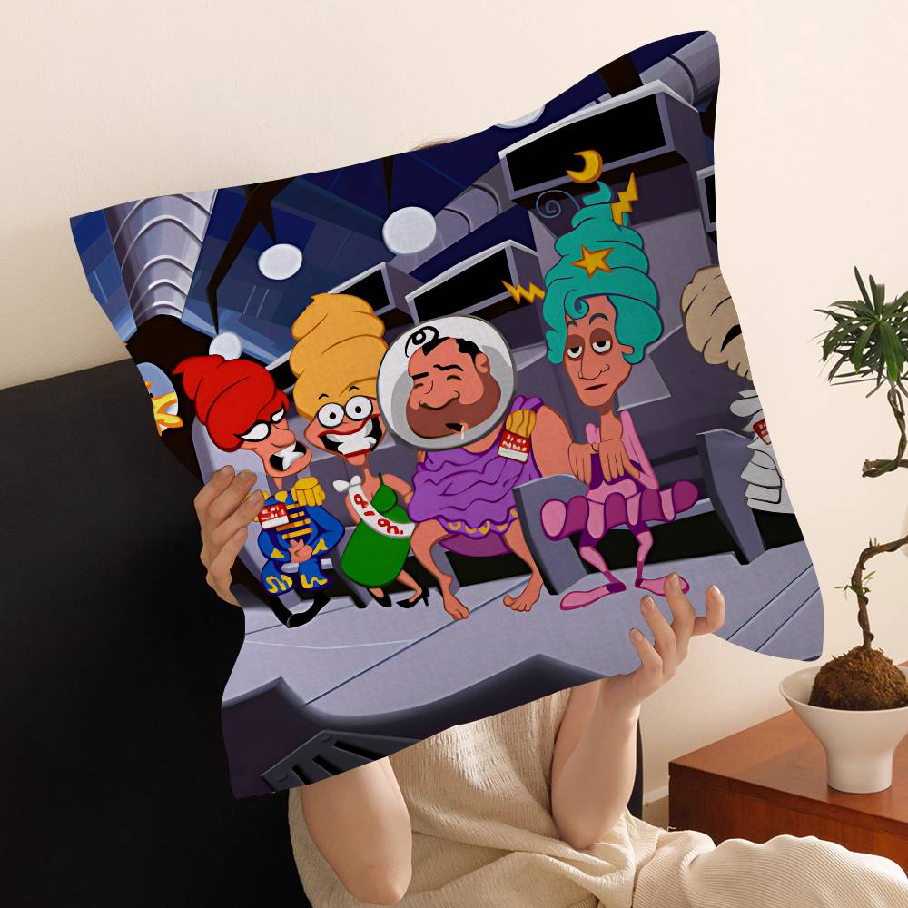 Anime Day Of The Tentacle Cushion Cover Polyester Sofa Cushions Decorative Throw Pillows Home Decoration Pillowcover