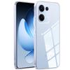 Freeson Compatible with OPPO Reno13 Phone Case, Slim Full Protection Shockproof Clear TPU Soft (With Ring Holder And Lanyard), Transparent
