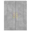 Wall Mounted Cabinet Concrete Grey 69.5 x 34 x 90 cm Particleboard