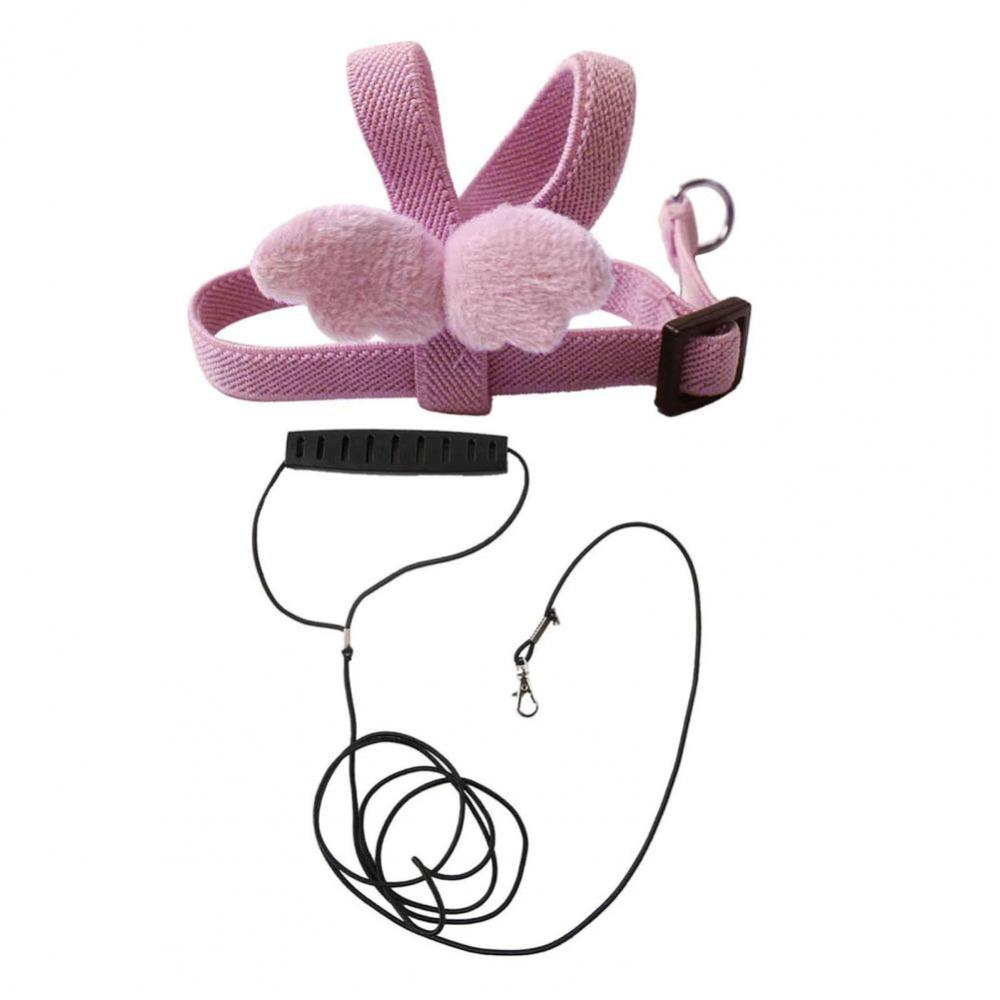 Cute Wing Design Pet Parrot Harness Adjustable Parrot Flying Rope Training Harness Rope  Outdoor