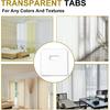 25 Sets (50 Pieces) of Clear Vertical Blind Repair Tabs/Blind Fixer Tabs for Vertical Blinds Replacement Slats