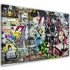 Three Piece Picture Canvas Print Graffiti Street Art