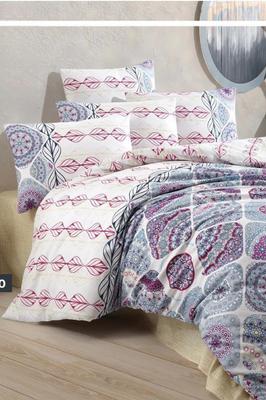 Комплект пододеяльников Goknur Ranforce, пододеяльник 200х220, простыня 240х260, двойной размер, королевский размер