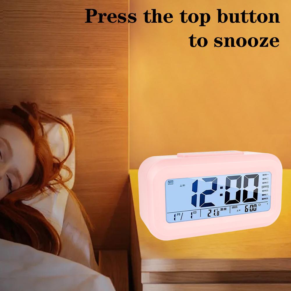 Светодиодные цифровые настольные часы цифровой будильник для офиса простые часы для дома спальни настольные мини электронные часы