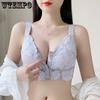 Нижнее белье с застежкой спереди Женское летнее тонкое и красивое нижнее белье для спины Собраный бюстгальтер Бюстгальтер большого размера