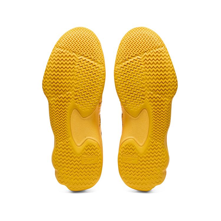 ONITSUKA TIGER Tigcourt Модные Универсальные Амортизирующие Прочные Полувысокие Повседневные Кроссовки Унисекс Повседневная Обувь Желтые 1183C477-750