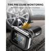 Умная USB-зажигалка TPMS Система контроля давления в шинах автомобиля 4 датчика Дисплей Давление в шинах Температура Предупреждение