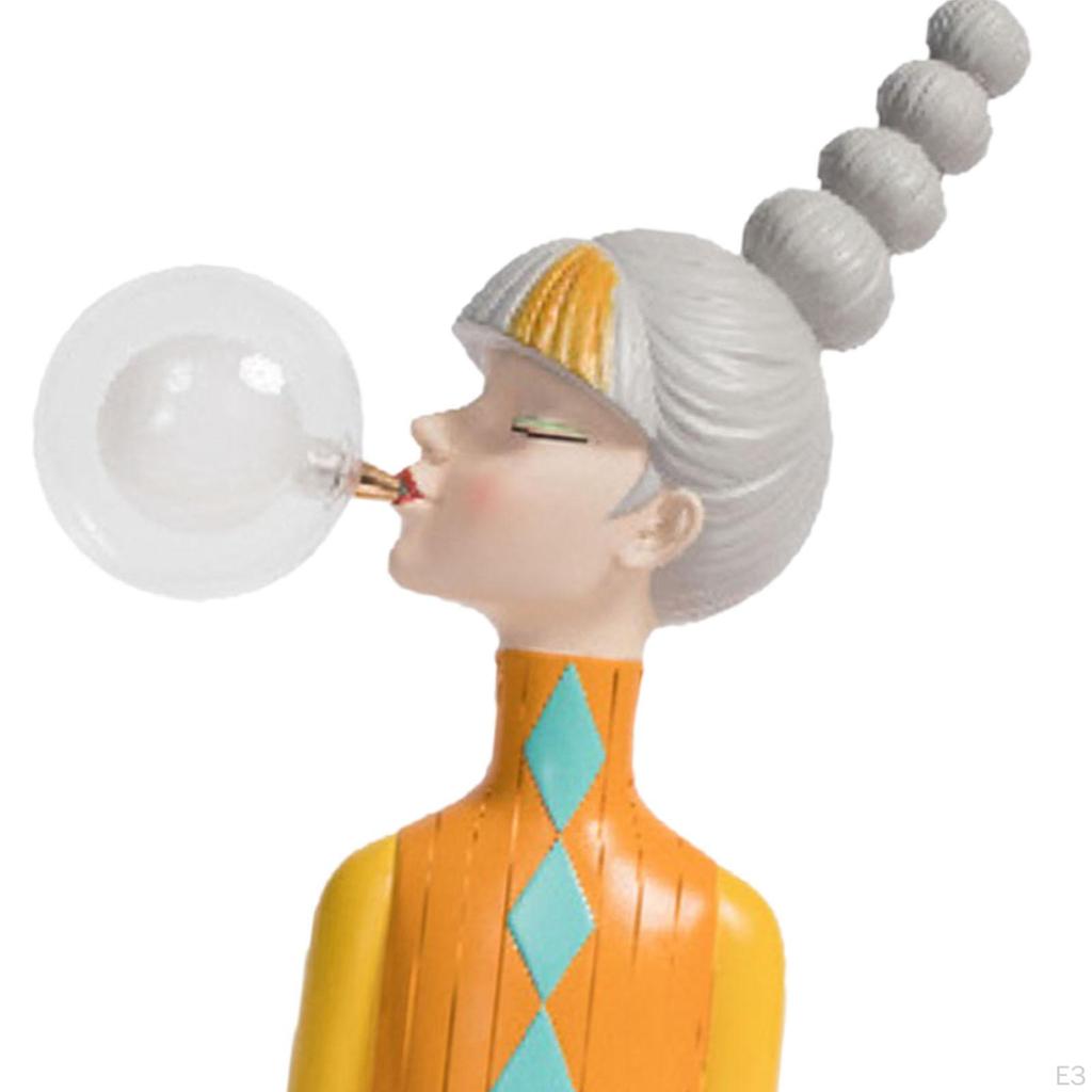 Angelic Glow Resin Table Lamp Heavenly Sculpture Home Accent Elegant Desk Light