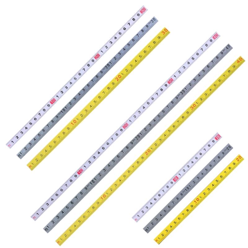 20/30/40cm Soft Tape Measure Backed Adhesive Flexible Tape Measure High Precision Measurement Tool for Home Crafts