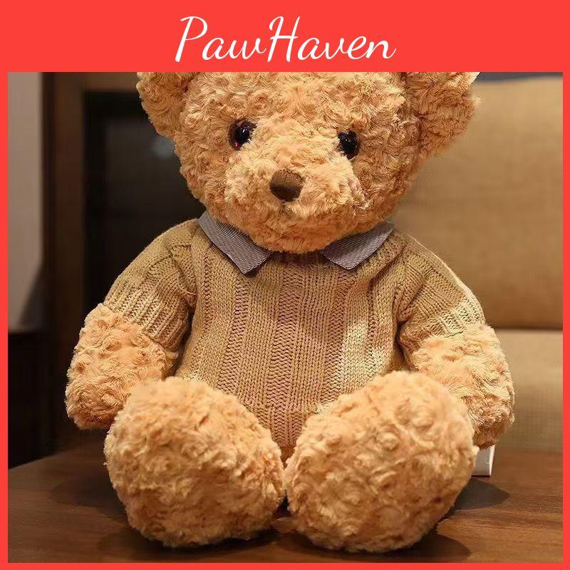 Bear Plush Teddy Toy Stuffed Animal With Pp Cotton Filling Kids Room Decor Doll