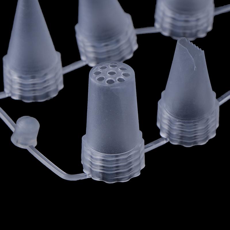 12Pcs/Set Plastic Icing Piping Cream Confectionery Nozzle Tips Cake Decor Tools