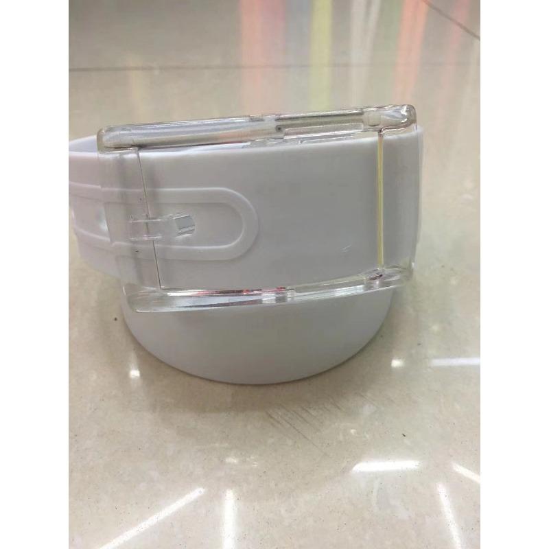 Meier Color silicone plastic belt, multi-style metal-free silicone belt, solid color belt