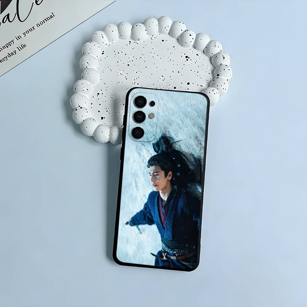 Чехол для телефона Zhang Linghe & Tian Xiwei для Samsung S25,S24,S21,S22,S23,S30,Ultra,S20,Plus,Fe,Lite, Черный Мягкий Силикон
