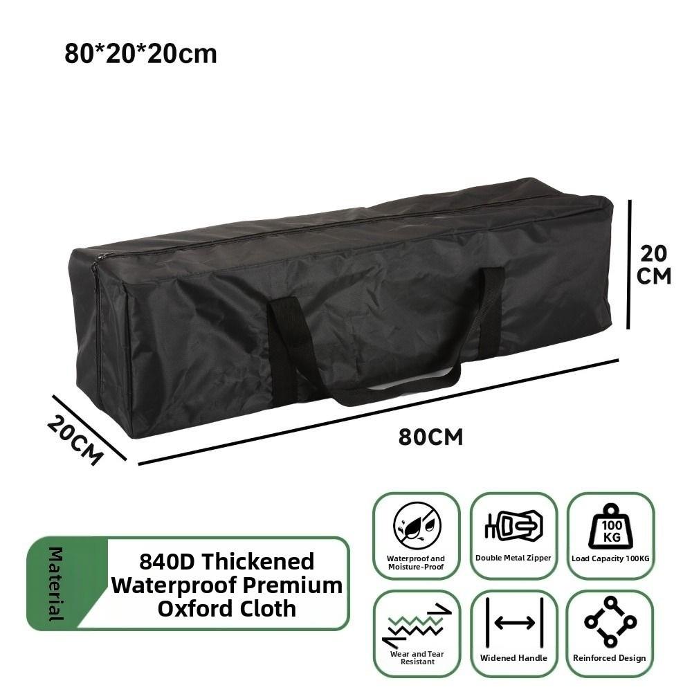 Multisizes Oxford Cloth Storage Tool Large Canvas Canopy Pole Bag  Outdoor Supplies