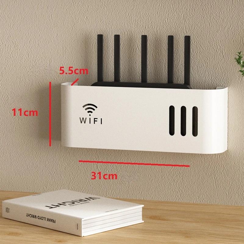Настенный беспроводной маршрутизатор WIFI, полка для хранения из АБС-пластика, стойка для маршрутизатора, кабельный кронштейн для питания, органайзер, коробка для гостиной