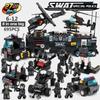 695Pcs City Police SWAT Truck Building Blocks Sets Ship Vehicle Technic Blocks Playmobil Bricsk Toys For Children