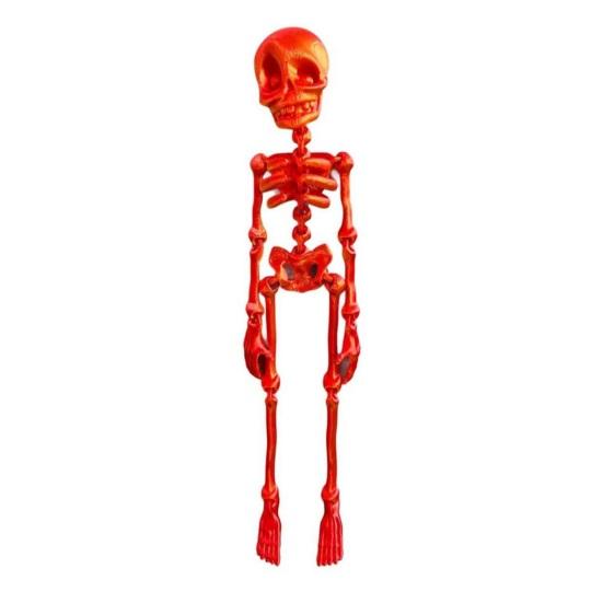 1/6Pcs Poseable Skeleton Refrigerator Magnet Halloween 3D Movable Joints Skeleton Articulated Skeleton Magnetic Fridge Decoration Ornament