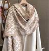 2024 Зимний теплый шарф кашемировый женский шаль накидка толстое одеяло эшарп пончо палантин пашмина для женщин