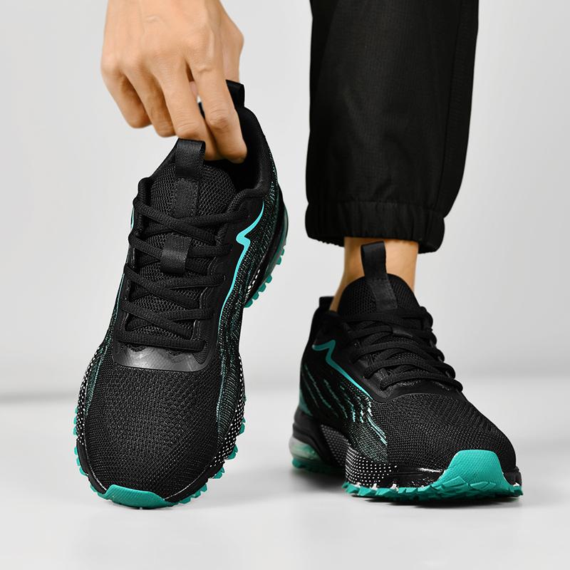 Мужские кроссовки Спортивные кроссовки с воздушной подушкой Дышащая амортизирующая сетка Удобные повседневные кроссовки