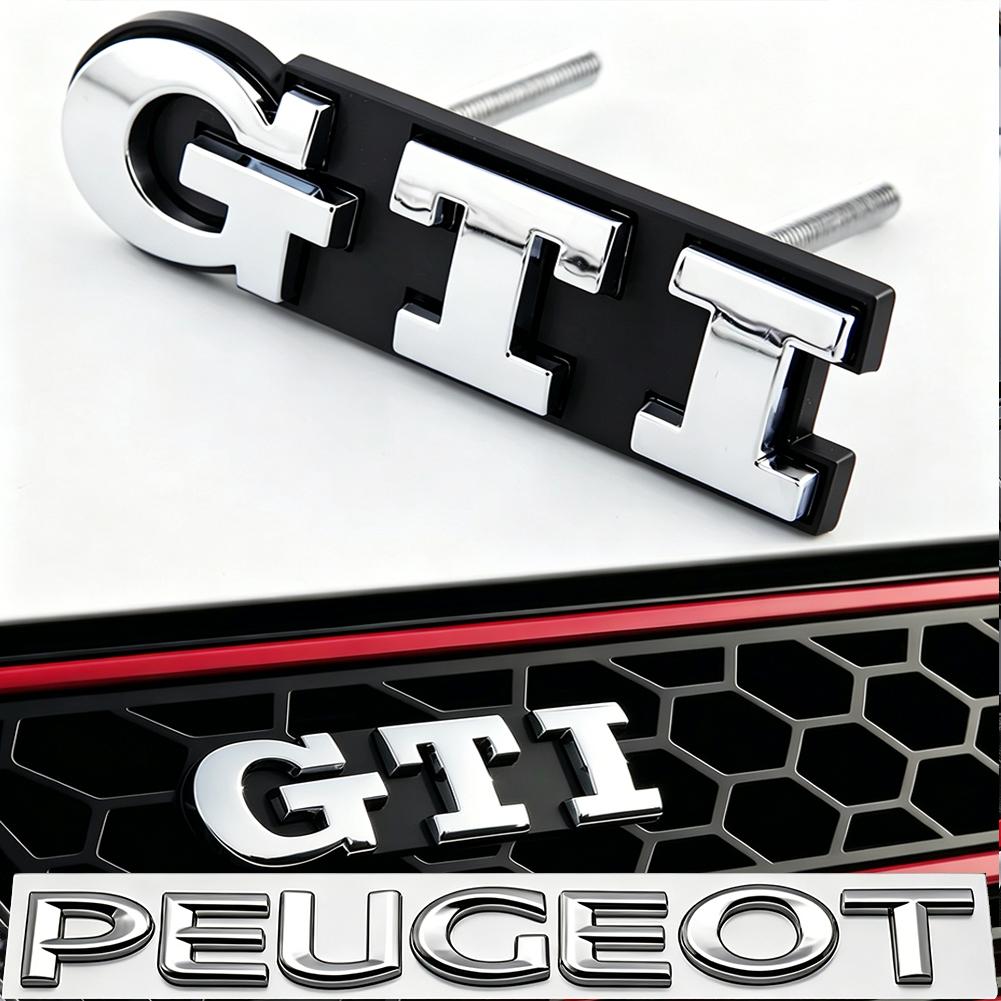 3D Metal GTD Logo Emblem Badge Car Front Grill Decorative Accessories For VW Golf T‑Roc Tiguan Polo Passat T‑Cross Taigo ID.4 zs9