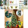 Christmas Dinosaur Letter Ornaments With Countdown Calendar For Holiday Decor And Gift Giving