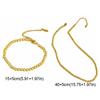 Round Gold-plated Necklace Oriental Charm Golden Hand Chain Aesthetic Bead Bracelet  Couple