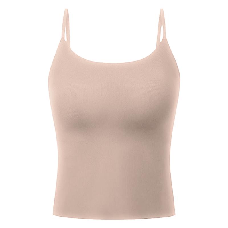 2026 Camisole для трансграничной электронной коммерции со встроенными чашечками бюстгальтера - Универсальный топ для ношения под одеждой и как самостоятельный элемент с стильным дизайном спинки