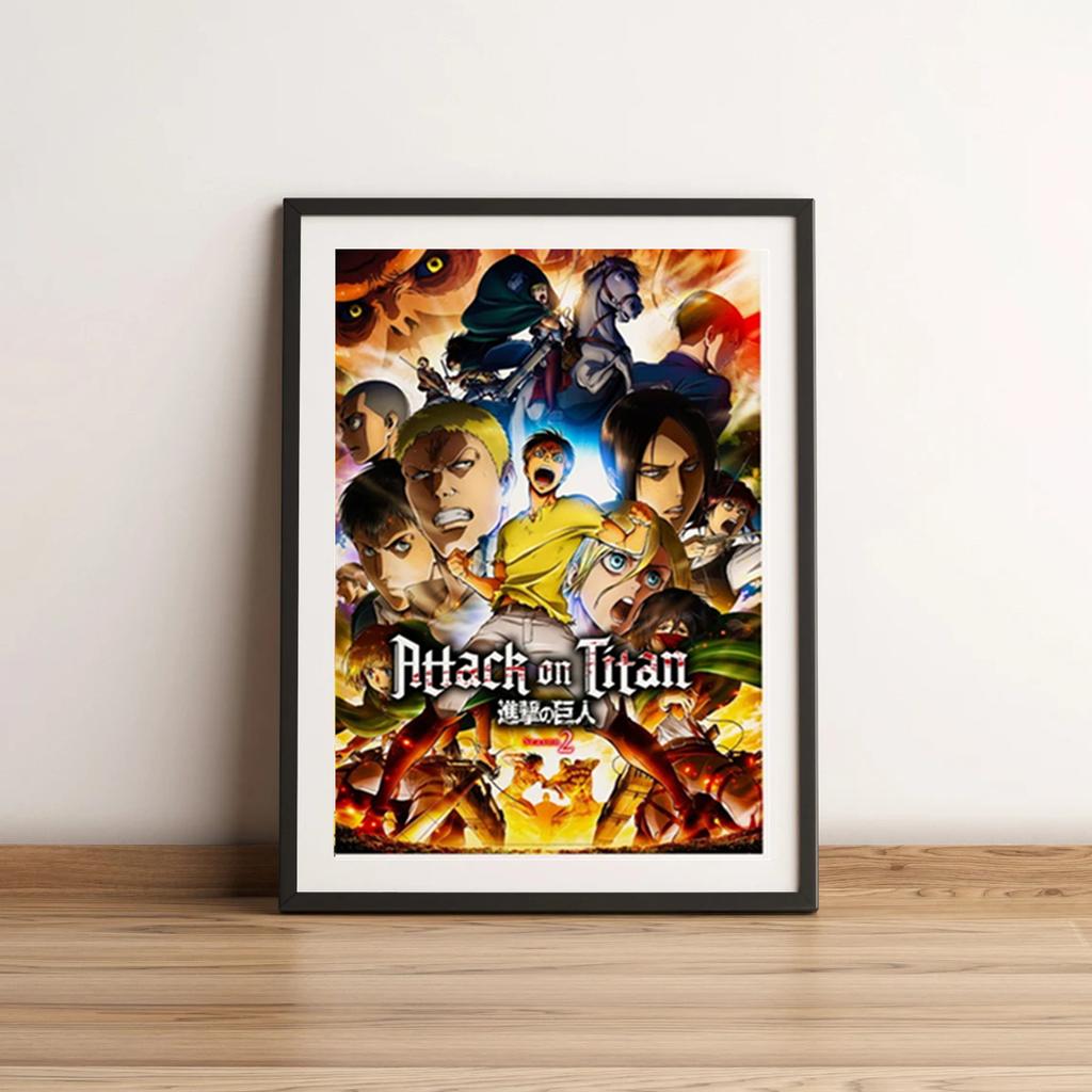 Атака Титанов холст плакат декоративные принты настенная живопись японское классическое аниме спальня гостиная диван настенное искусство украшение дома