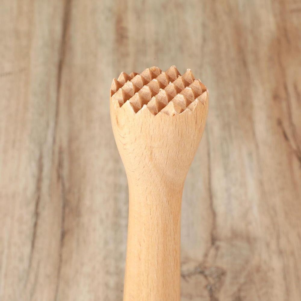 Прочный пестик для фруктового чая, мощный измельчитель льда, мадлер из буковой древесины, инструмент для бара