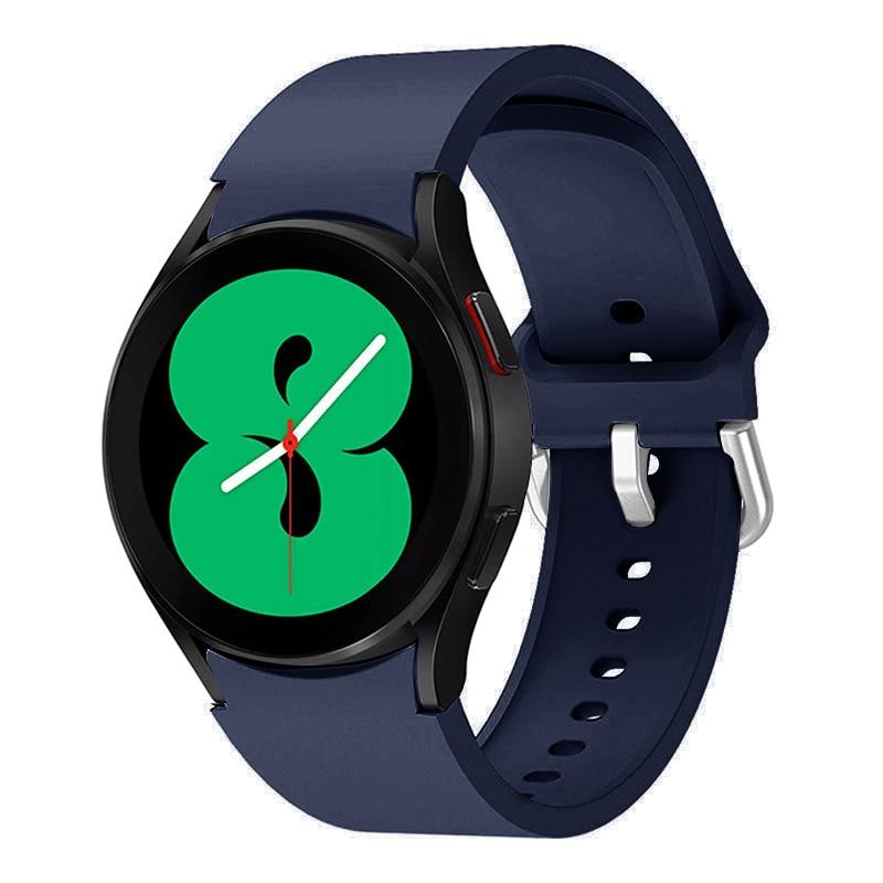 Силиконовый ремешок 20 мм для Samsung Galaxy Watch 5/4, 40 мм/44 мм, оригинальный браслет без зазора для Samsung Galaxy Watch 4 Classic, 46 мм/42 мм Correa