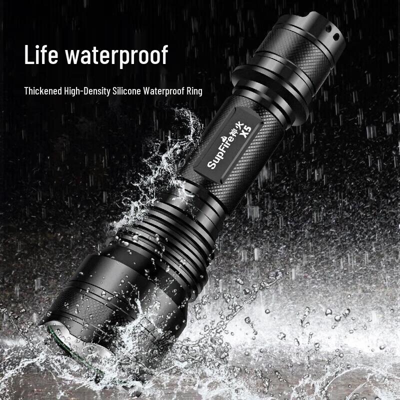SupFire X5 Rechargeable LED Tactical Flashlight